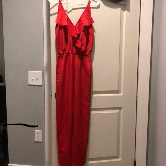 H&M Pants - H & M jumpsuit red 2 xs H&M Pants - H & M jumpsuit red 2 xs